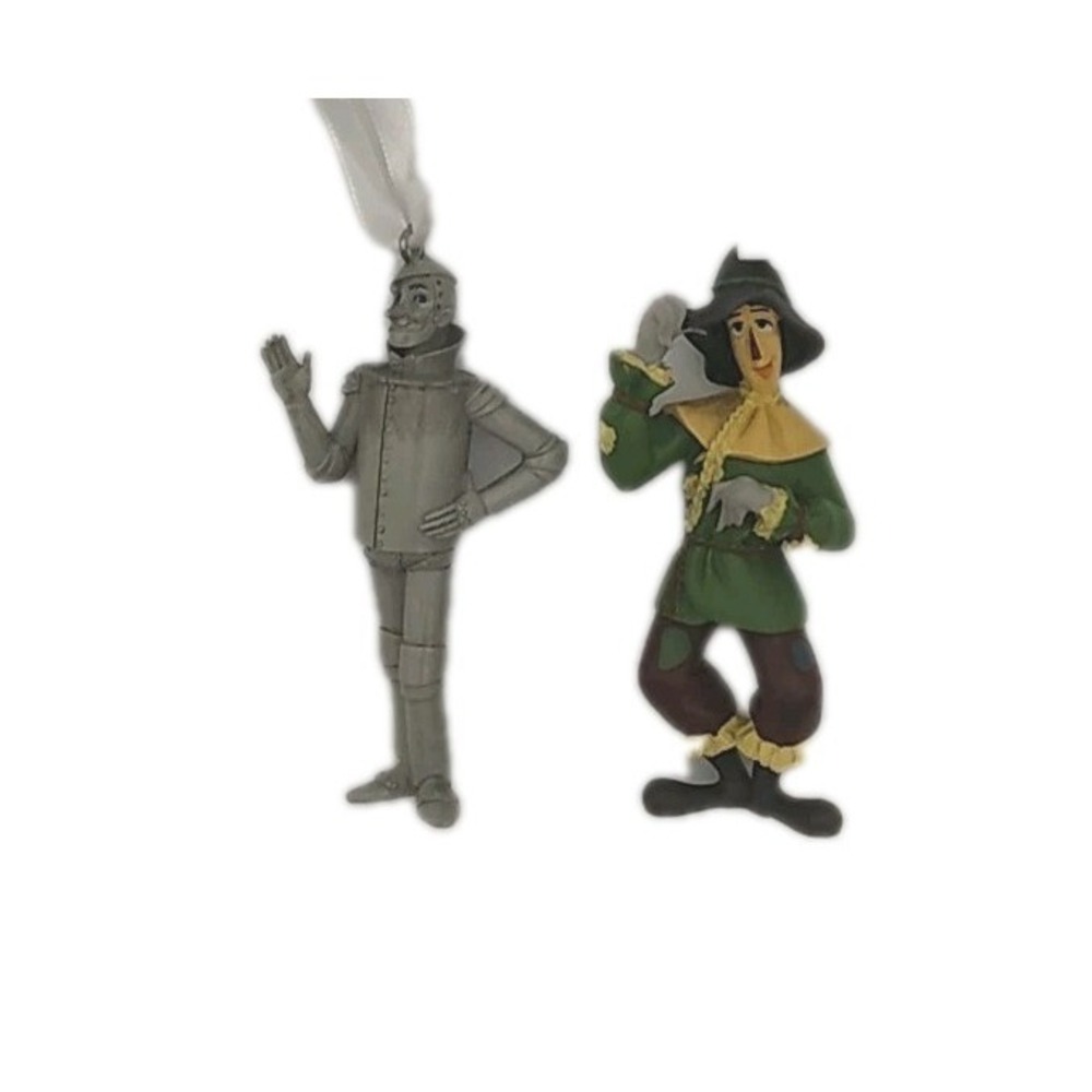 Hallmark Keepsake Ornaments, Wizard Of Oz Tin Man & Scarecrow 3.5"